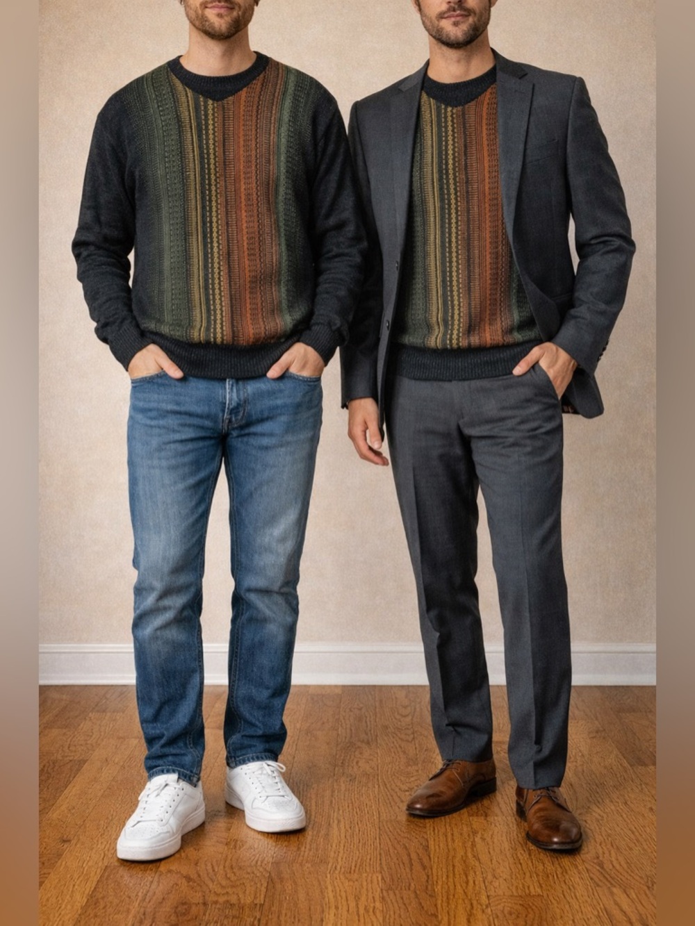 Vintage D'Avila Men’s Sweater Wool Blend Dad Grandpa Lightweight Sz 4XL NWT